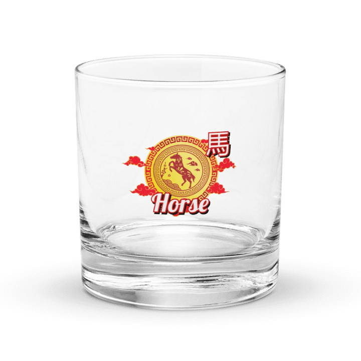 Horse - Chinese Zodiac Rocks Glass product image (1)