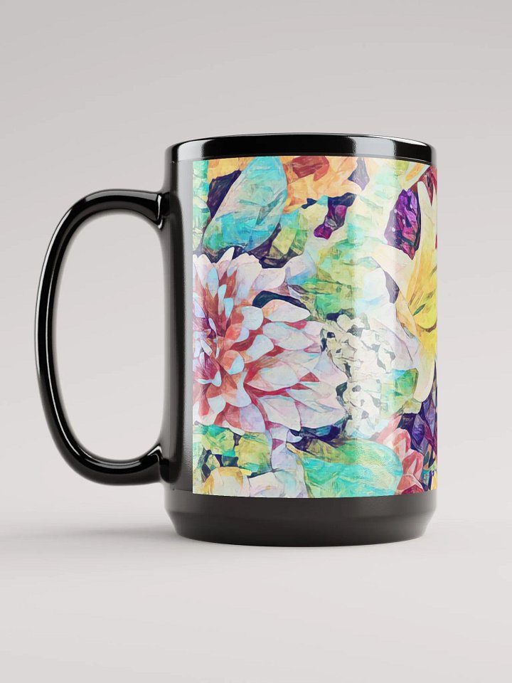 Abstract Graphic | Black Coffee Mug | Harvest Floral product image (1)