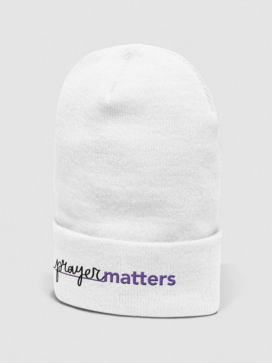 Prayer Matters (Yupoong Cuffed Beanie) product image (2)