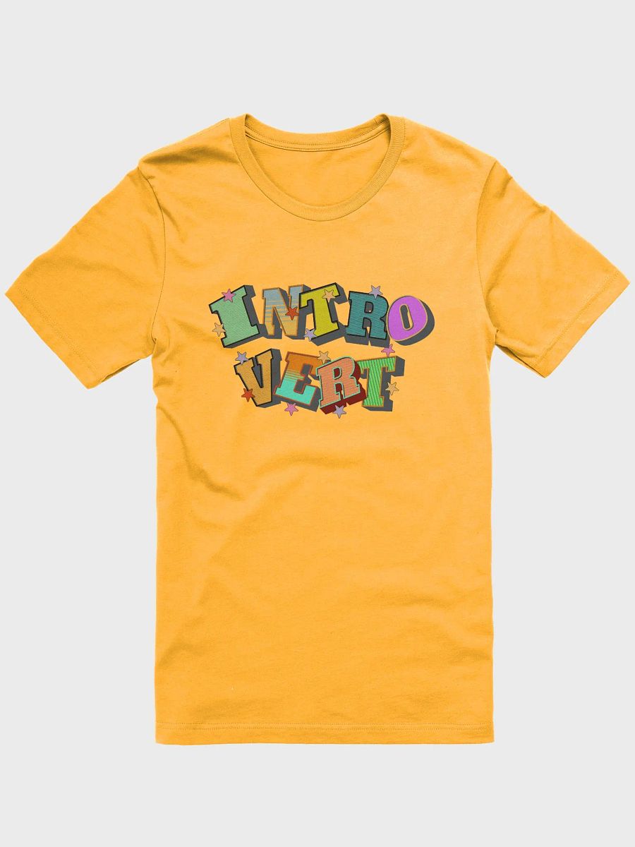 Introvert Block Letter Galaxy T-Shirt product image (1)