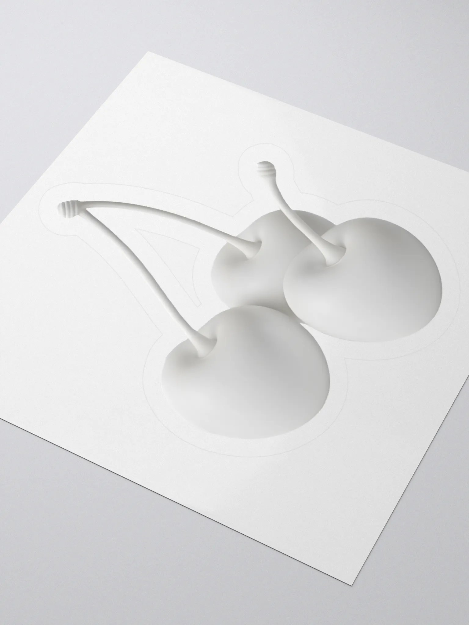 White Cherry Cherry Cherries Sticker product image (9)