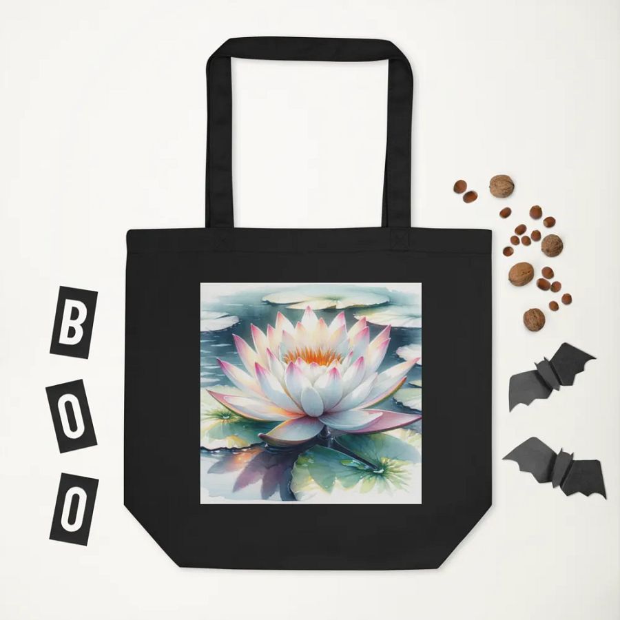 Eco Friendly Woodland Waterlily Tote Bag product image (5)