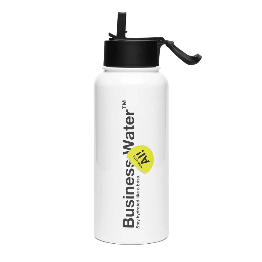 Business Water - Stainless Steel Water Bottle w/ Straw Lid product image (1)
