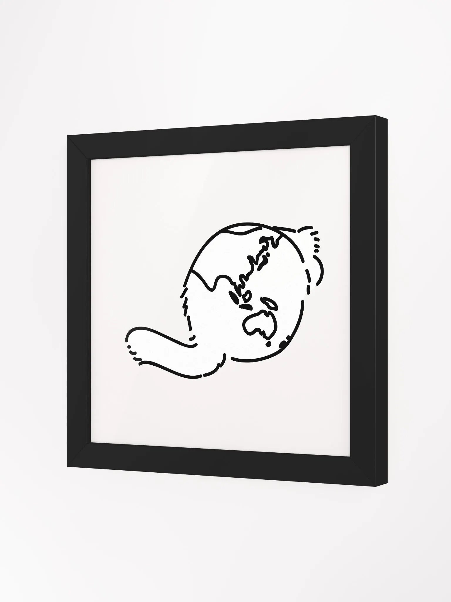 Planet Manul Asia & Oceania - Framed Print product image (6)