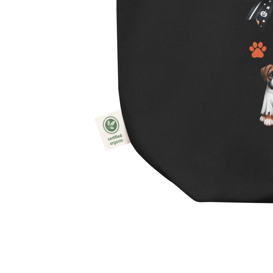 Cute Halloween Dog Ghosts and Bows Tote Bag Design2 product image (4)