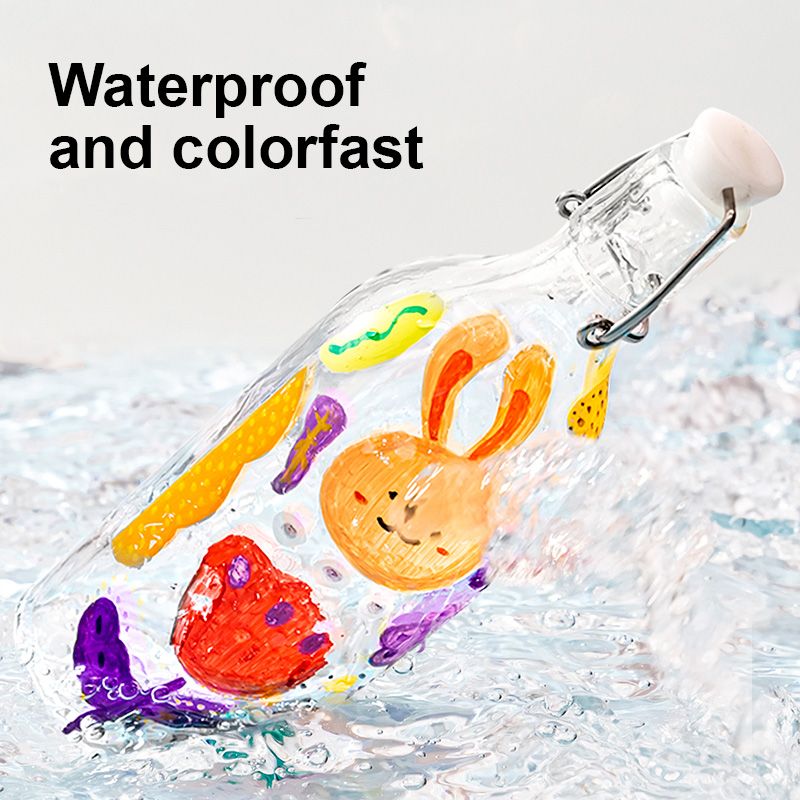 Deli Dual Tip Acrylic Paint Marker Pens product image (13)