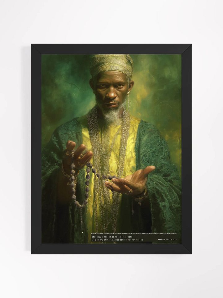 Orunmila: Keeper of Ikin's Truth – Framed Matte Poster product image (1)