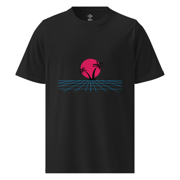 Retro Sun Palm Athletic T-Shirt product image (1)