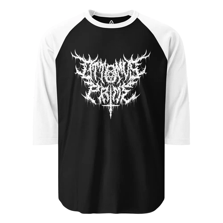 Ottomus Prime Metal Logo Baseball Tee (White Logo) product image (1)