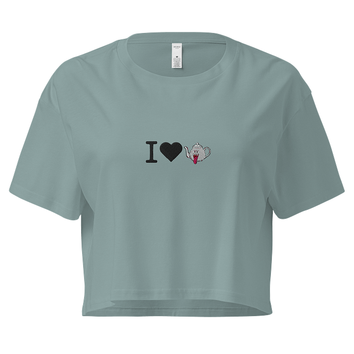 I Love Boo-Tea Embroidered Crop Top product image (18)