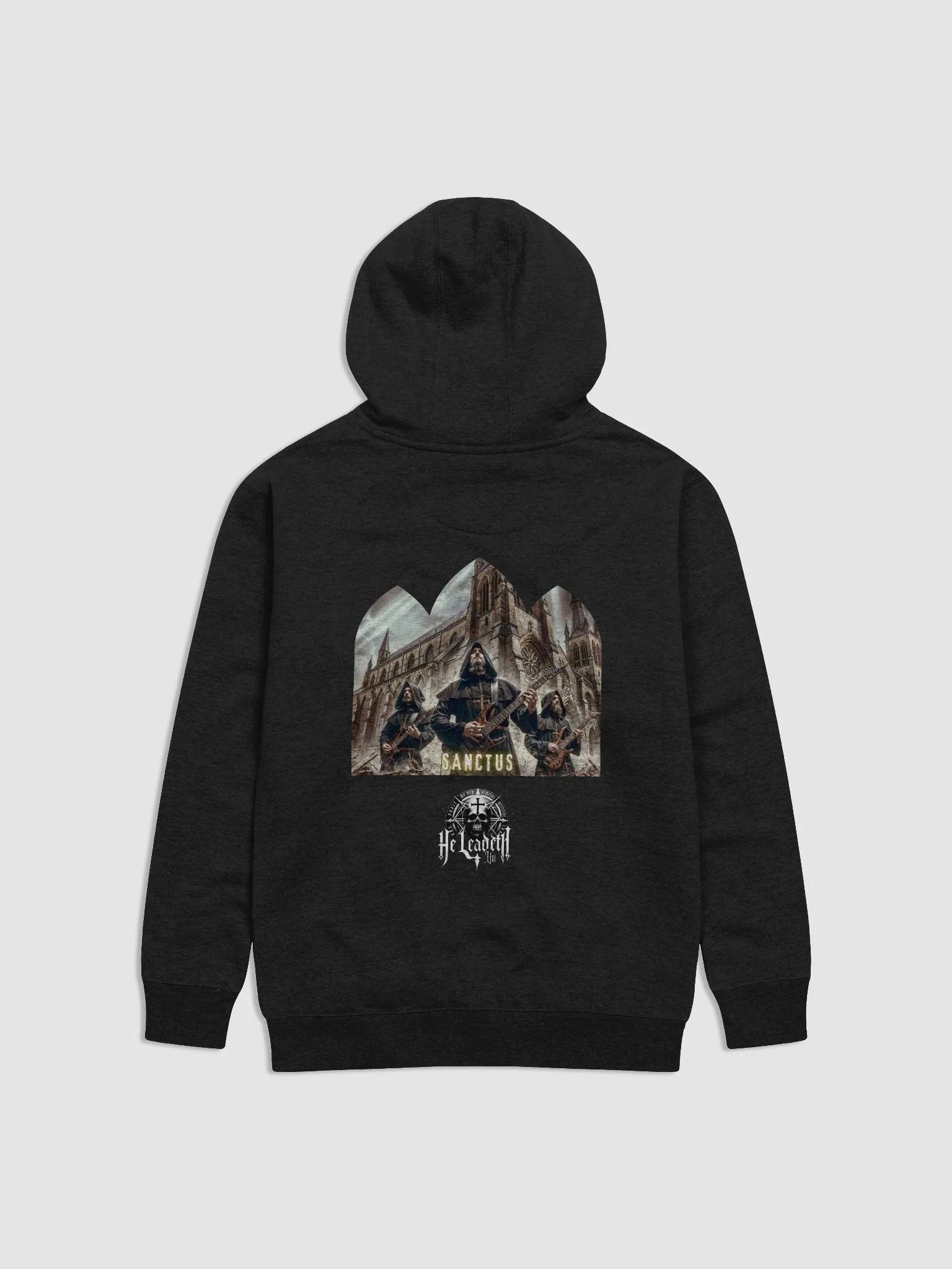Sanctus: Cotton Hoodie (He Leadeth Us) product image (6)