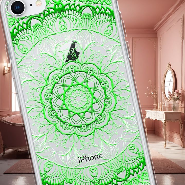 Mystic Green Mandala iPhone® Clear Case product image (1)