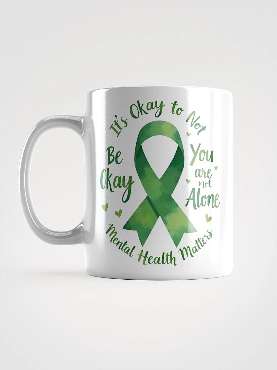 Green Ribbon Mug: A Heartfelt Symbol of Mental Health Awareness and Hope product image (6)