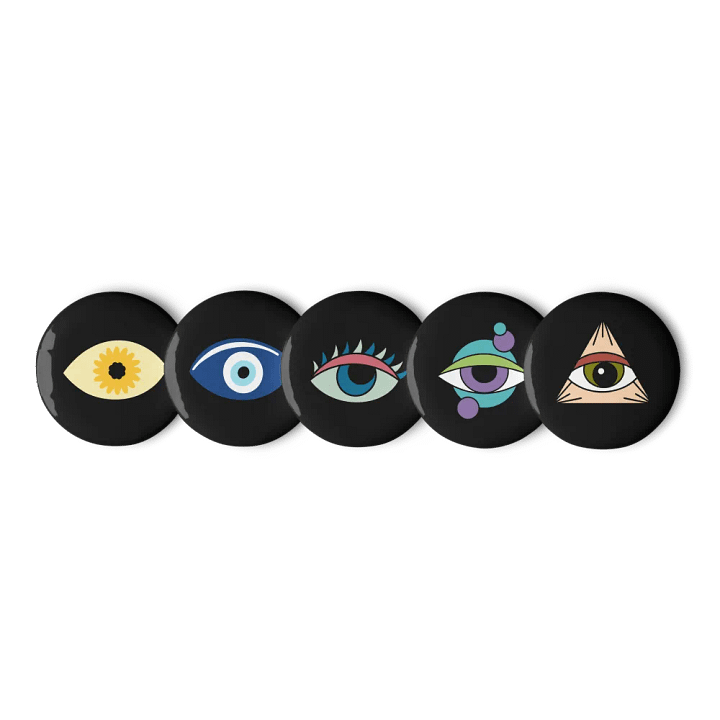 Eye of the Blossom Pin Button Set product image (1)