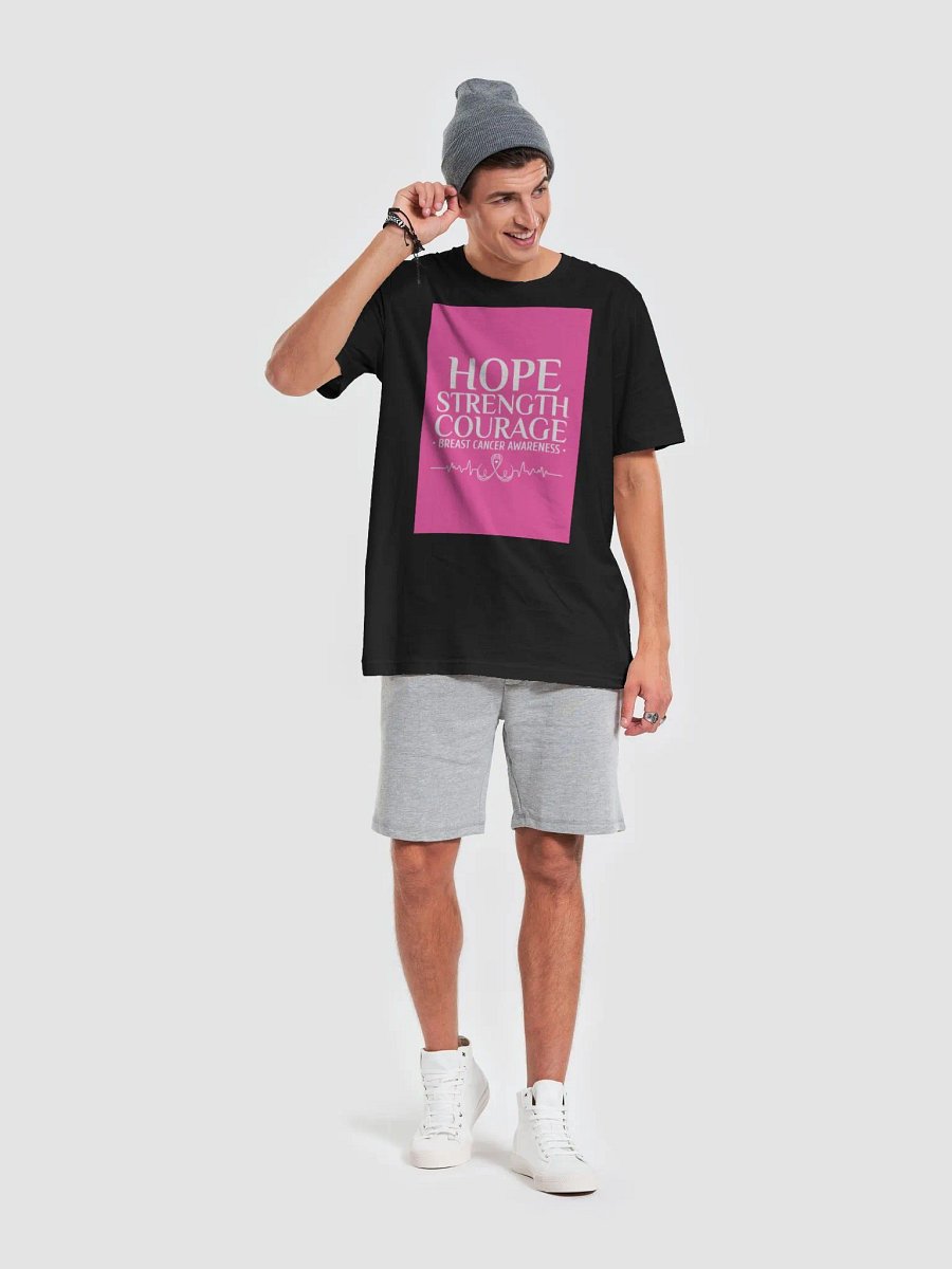 Hope Strength Courage Breast Cancer Awareness TShirt product image (6)