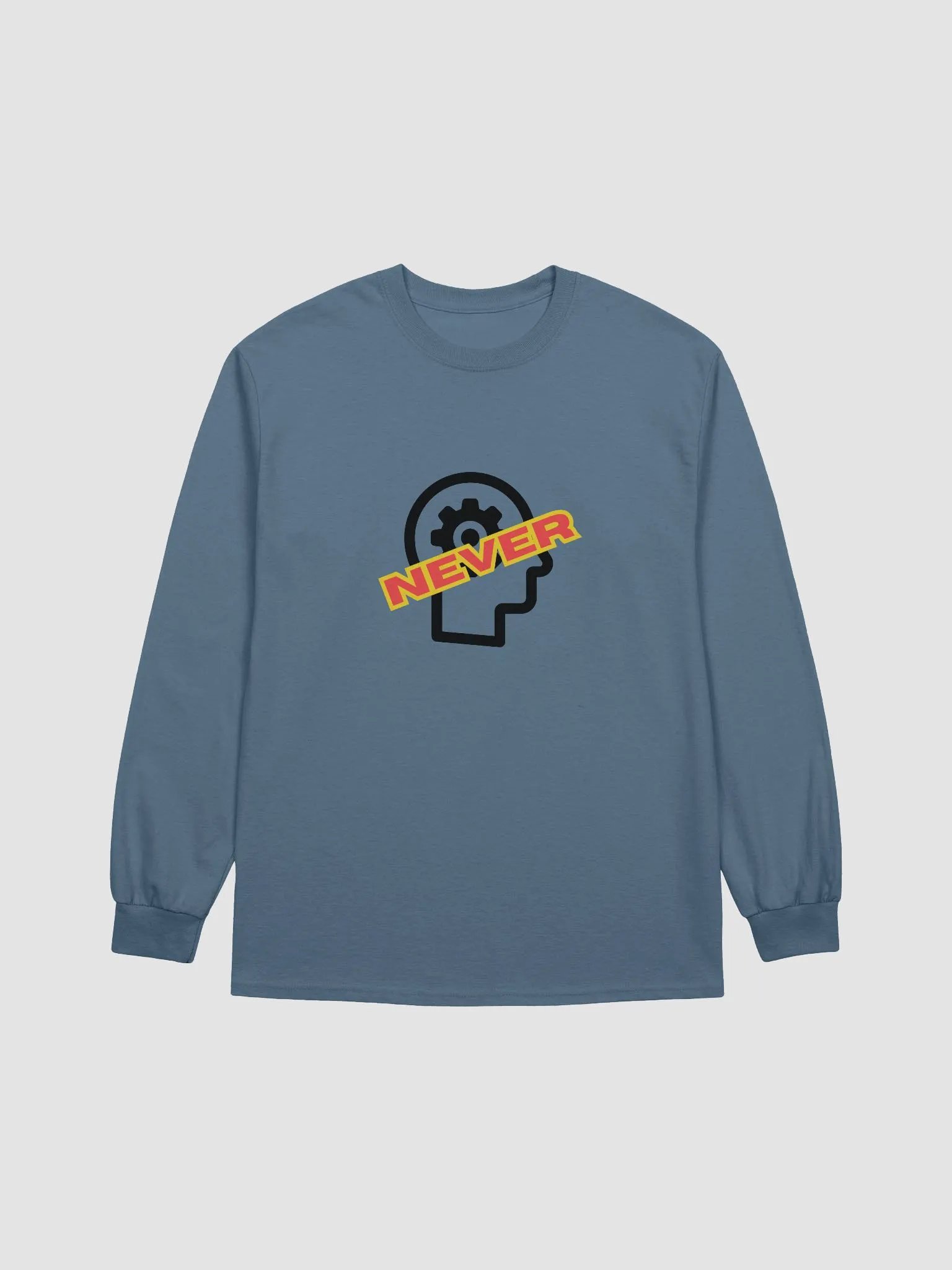 Bold Statement Long Sleeve Tee - NEVER MIND product image (8)