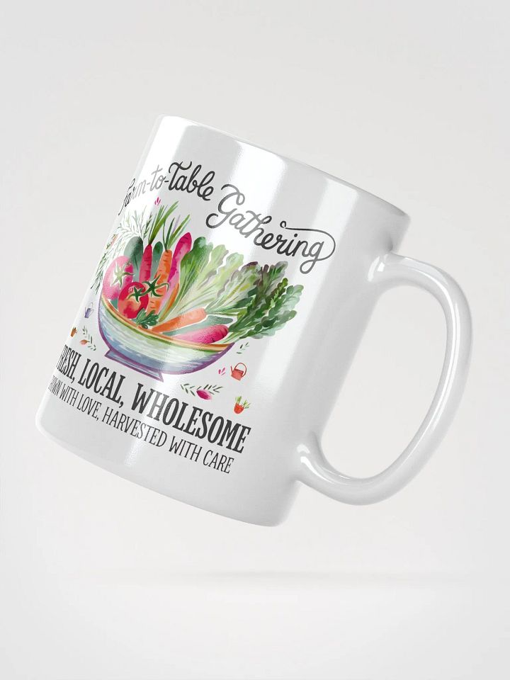 Farm to Table Gathering White Glossy Mug product image (4)