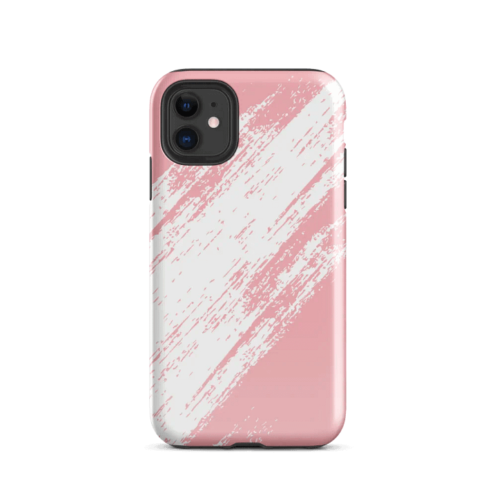 Dynamic Pink Brush Strokes iPhone® Tough Case product image (24)
