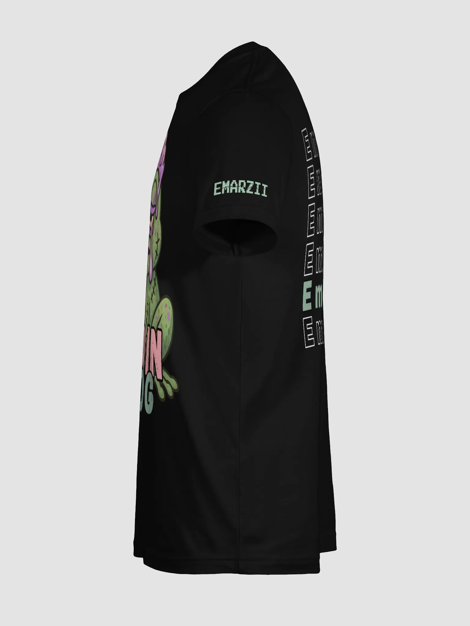 Black Zombie Brain Frog Tee product image (11)