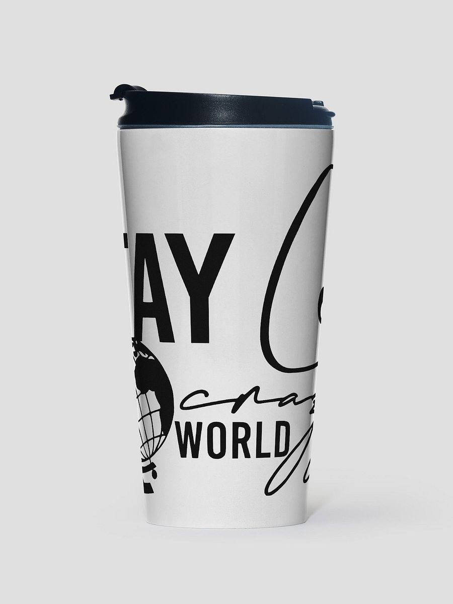 Crazy World Stainless Steel Travel Mug product image (1)