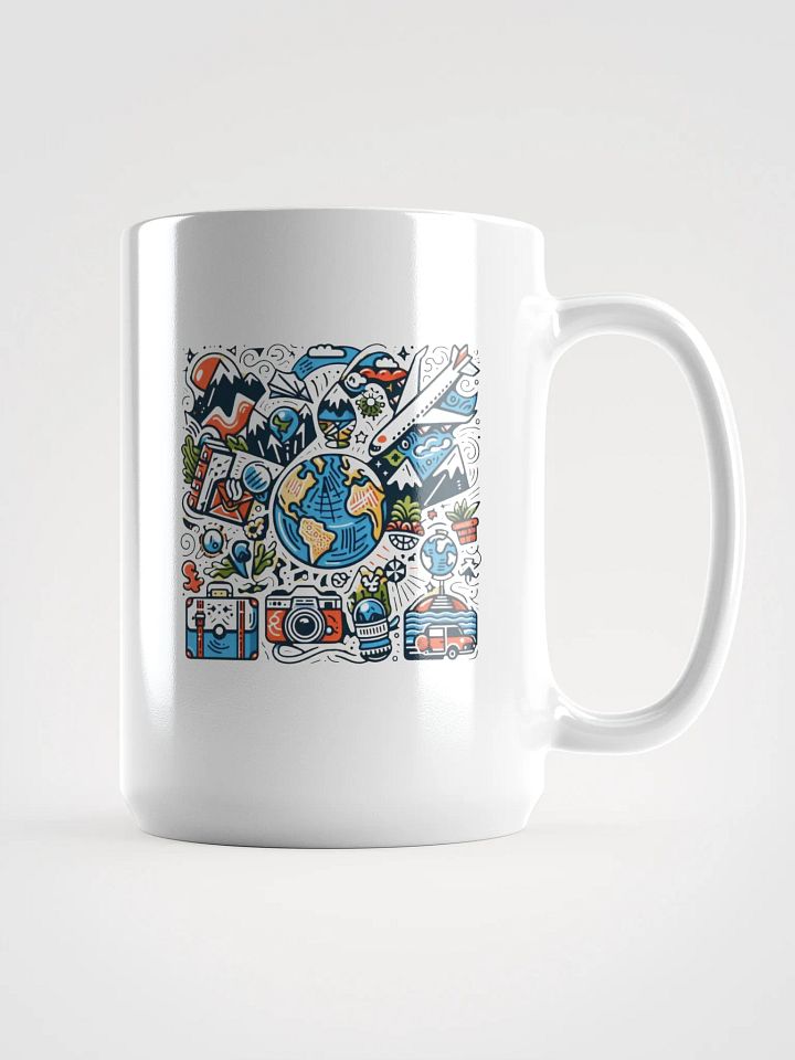 White Glossy Mug | AI Design about travel product image (1)