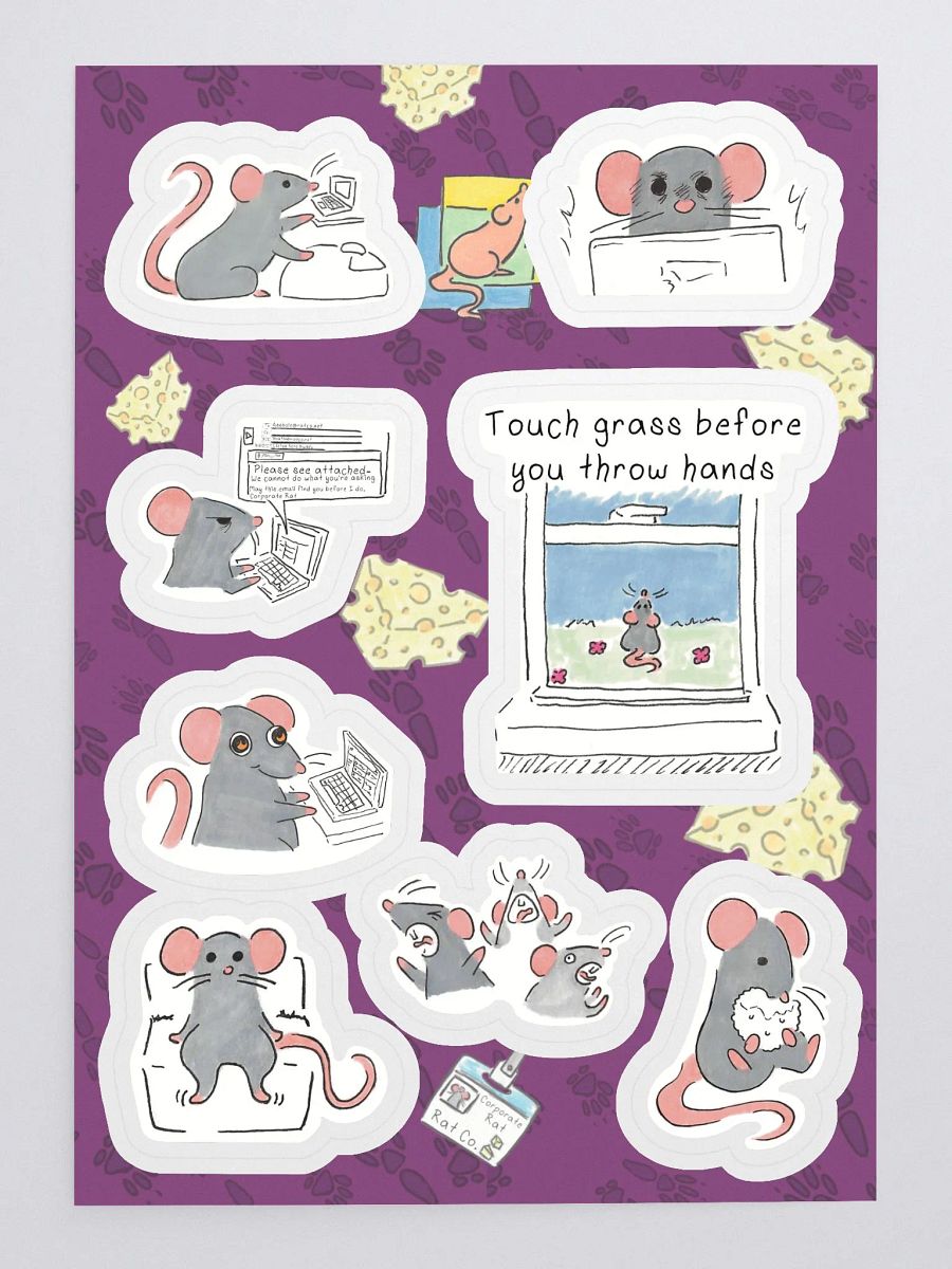 Work Emails Sticker Sheet product image (3)