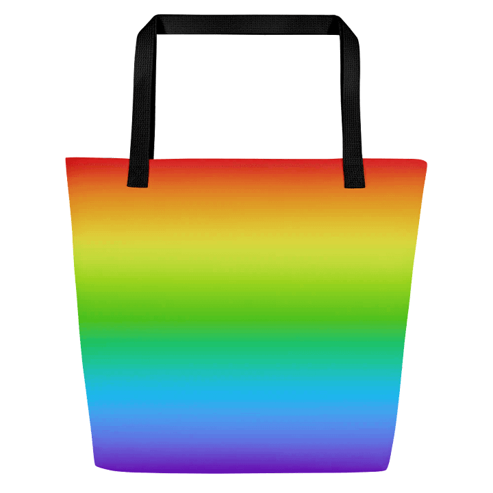 Rainbow Large Tote Bag with Pocket product image (1)