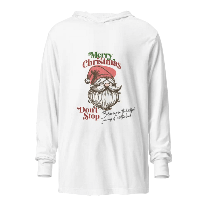 Festive Santa Claus Merry Christmas Hooded Tee product image (1)