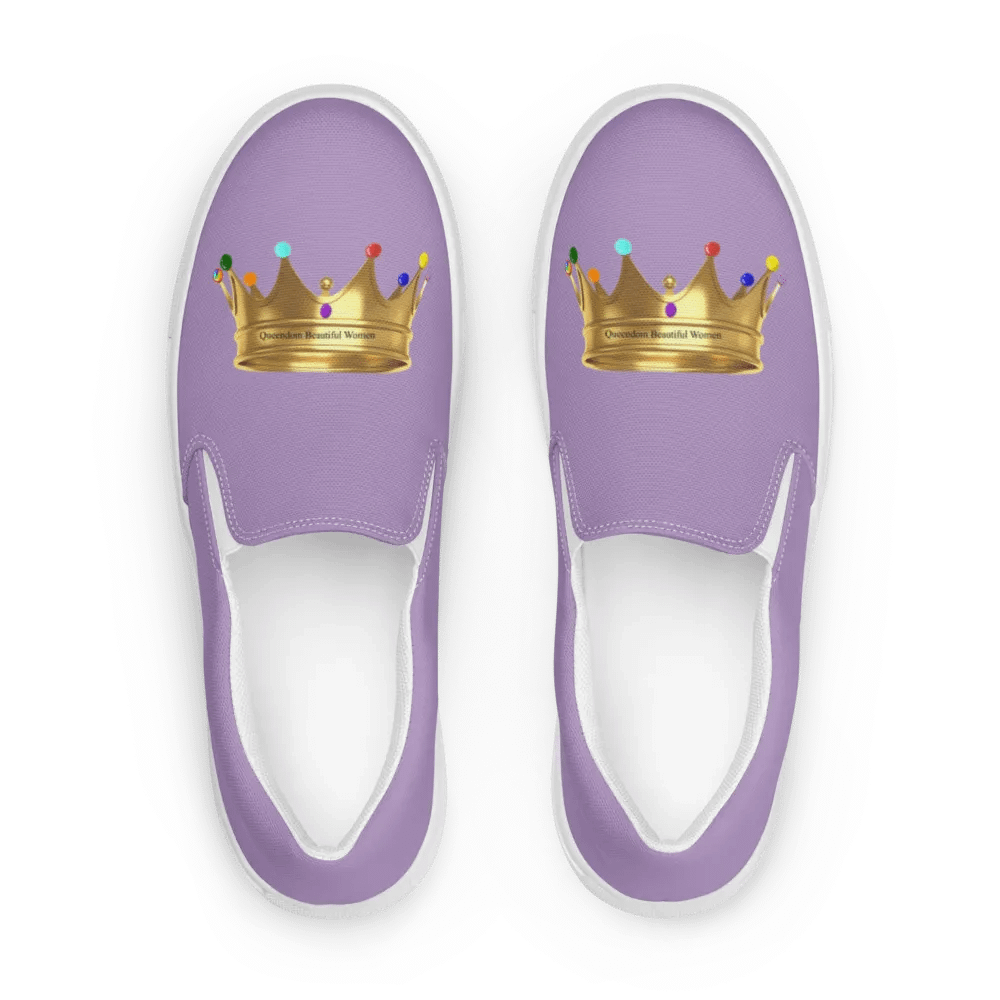 Queendom Beautiful Women Crown Canvas Shoes /Lavender (TM) product image (1)