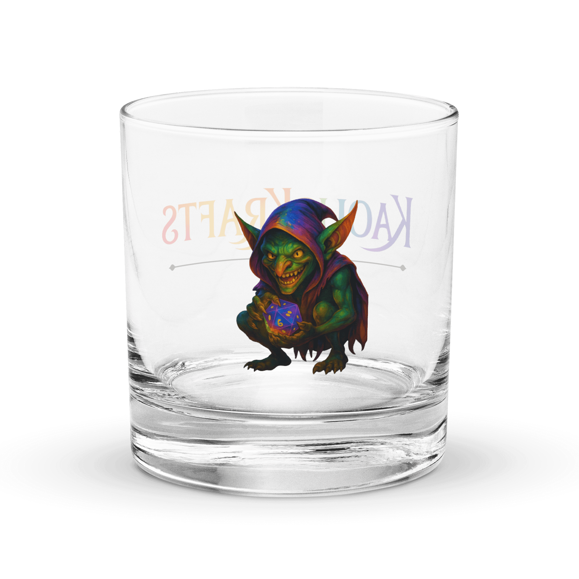 KaousKrafts Dice Goblin Rocks Glass product image (2)