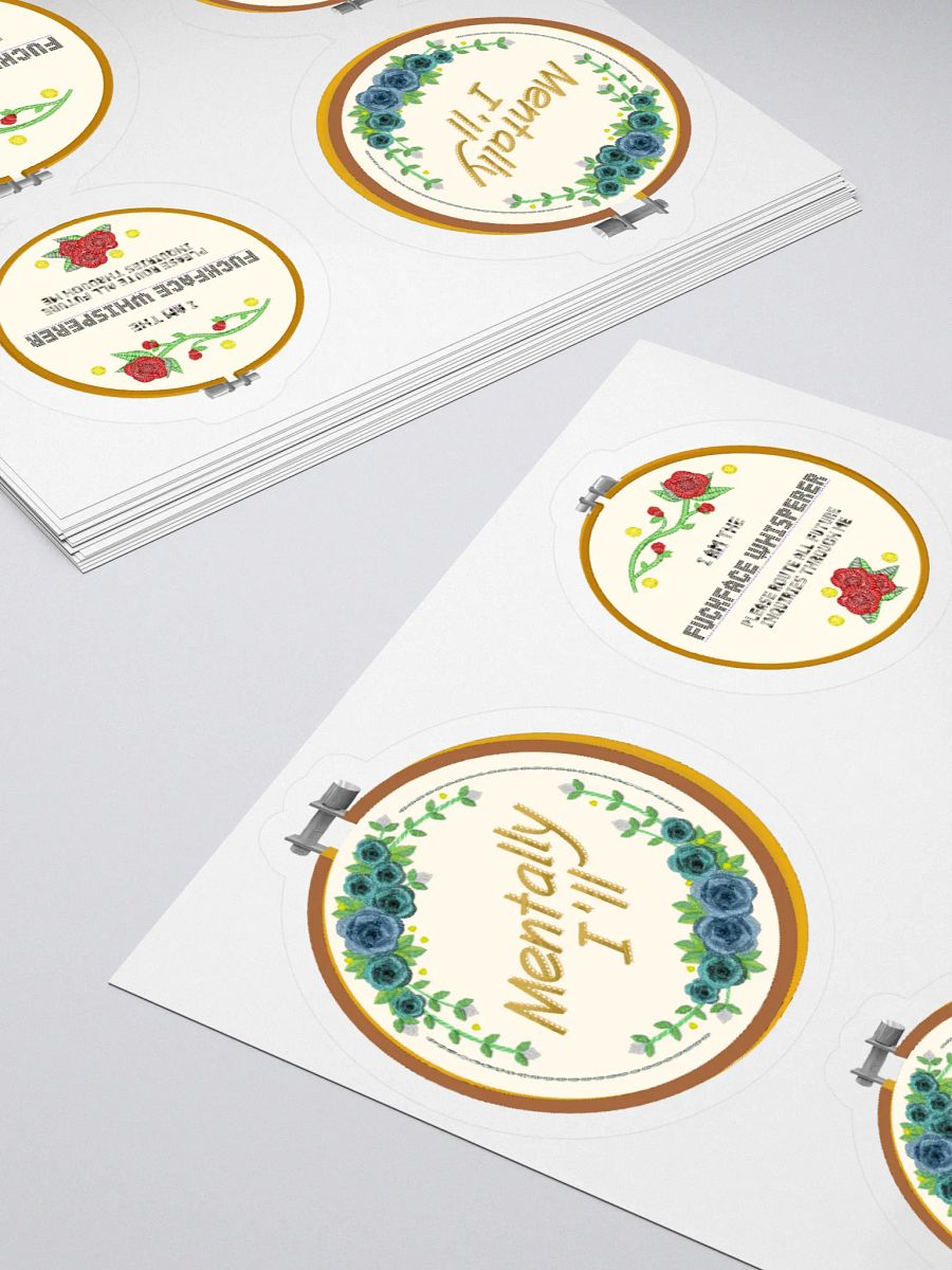 The Beauty of Embroidery sticker product image (4)