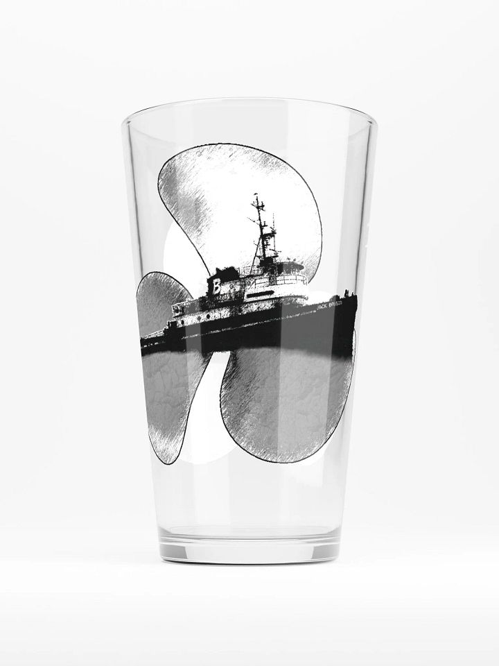 Red Twin Anchor Marco tug 16oz Pint Glass product image (1)