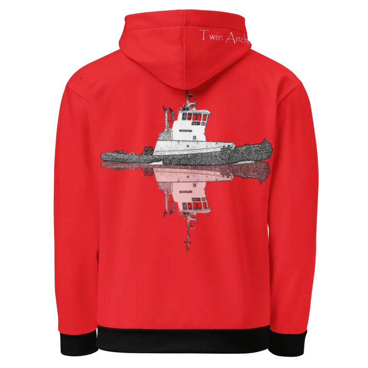 Copy of Red Westrac tug Hoodie product image (1)
