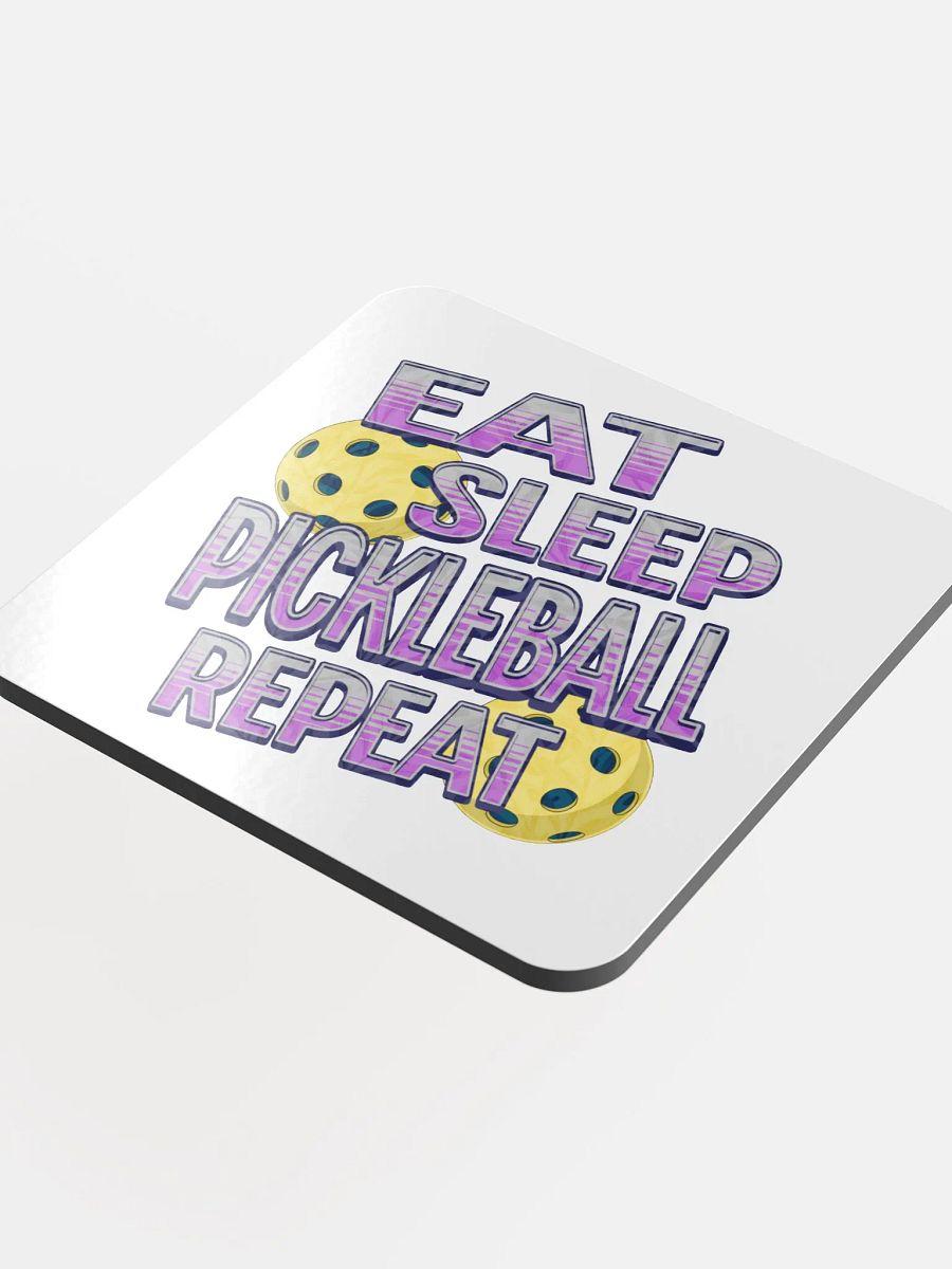 Eat Sleep Pickleball Repeat Angle Passion Cork Coaster product image (4)