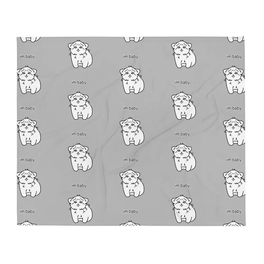 I'm Baby Manul - Throw Blanket product image (2)