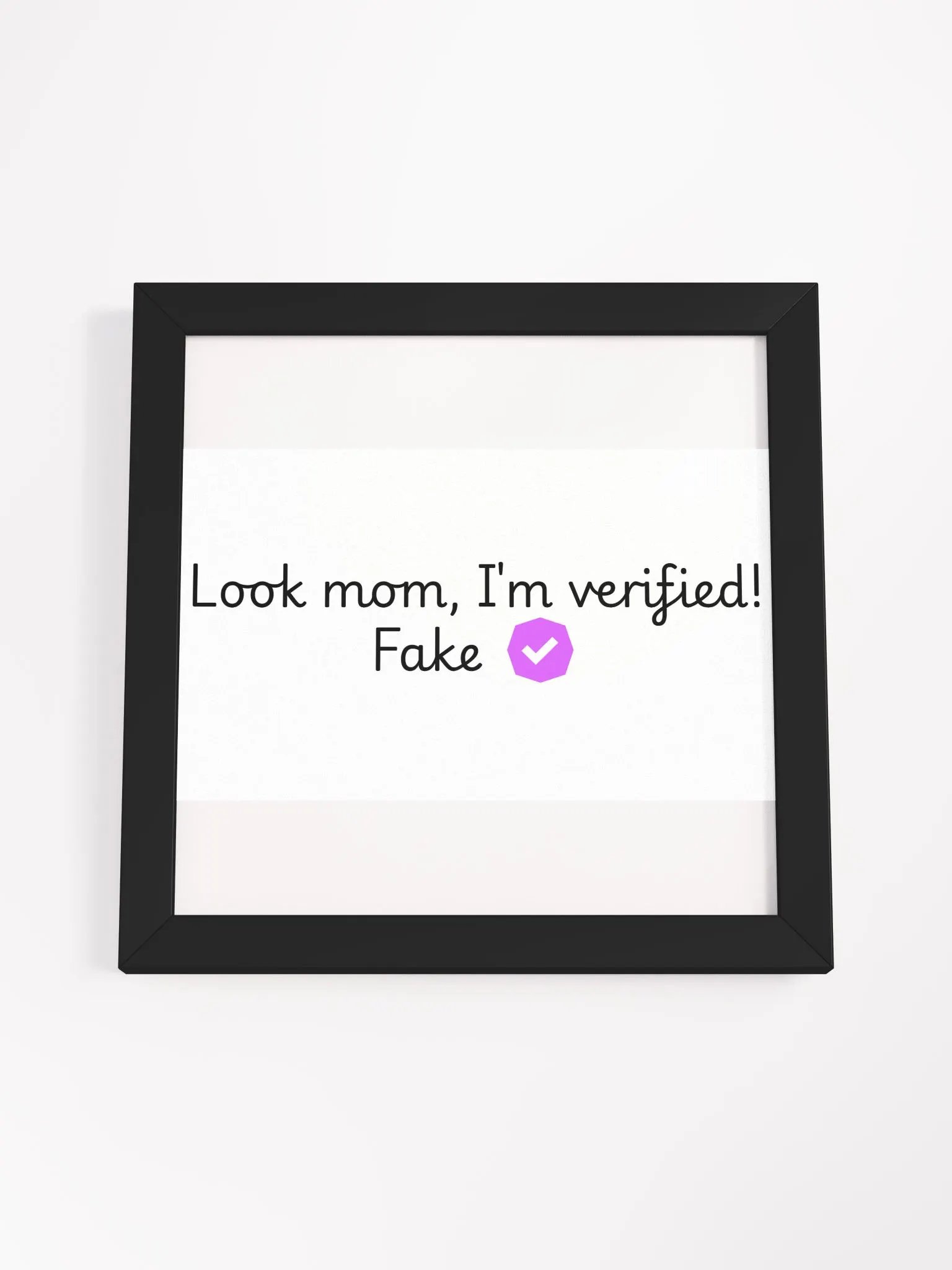 Verified Square Framed High-Quality Matte Poster product image (4)