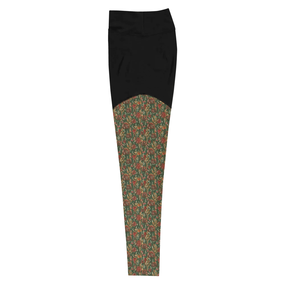 Brown All-Over Print Sports Leggings product image (7)