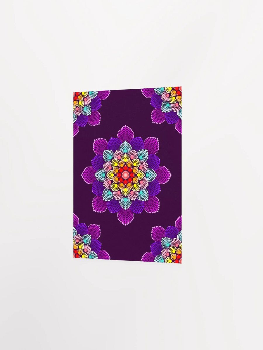 Simple Colorful Dot Mandala Enhanced Matte Paper Poster product image (10)