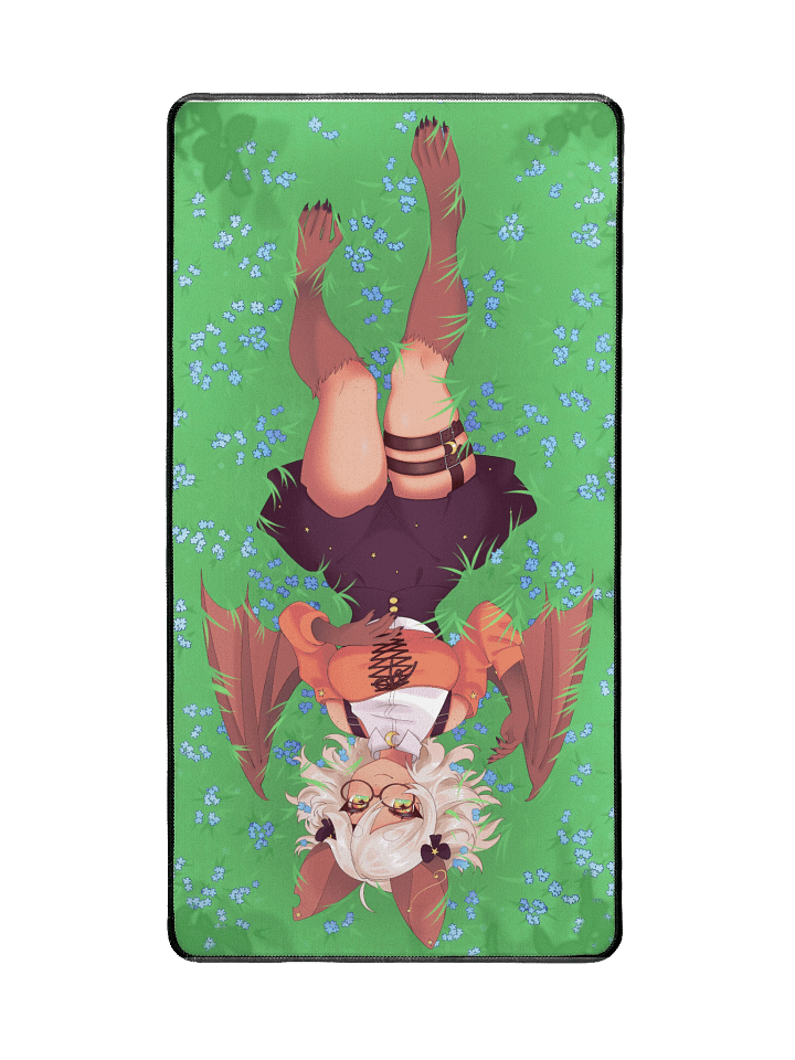 Ferra in the Meadow 15.5" x 31.5" Deskmat product image (2)