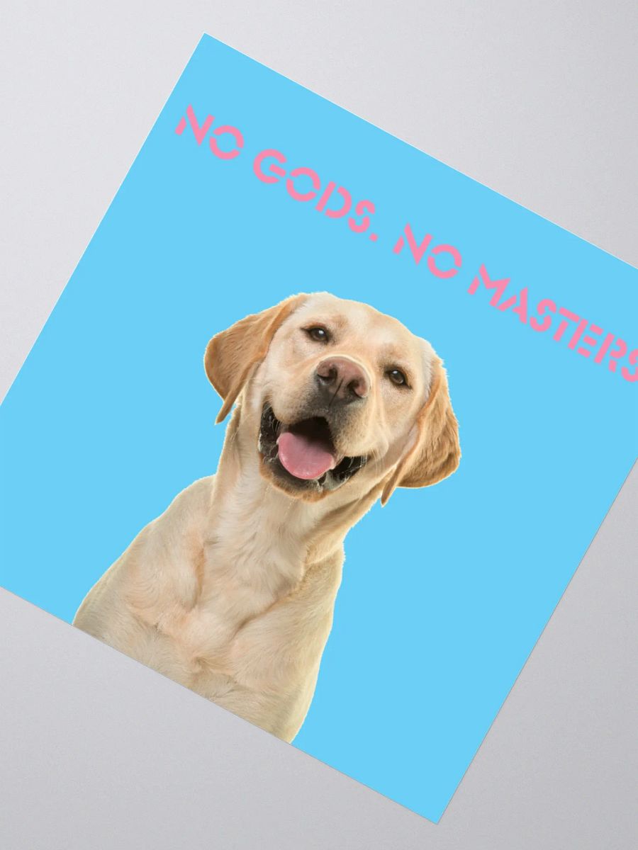 No Gods No Masters - Blue Sticker product image (4)