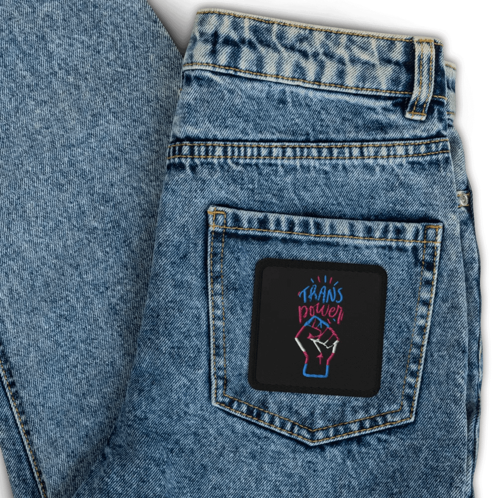 TransPower Fist Embroidered Patch product image (3)