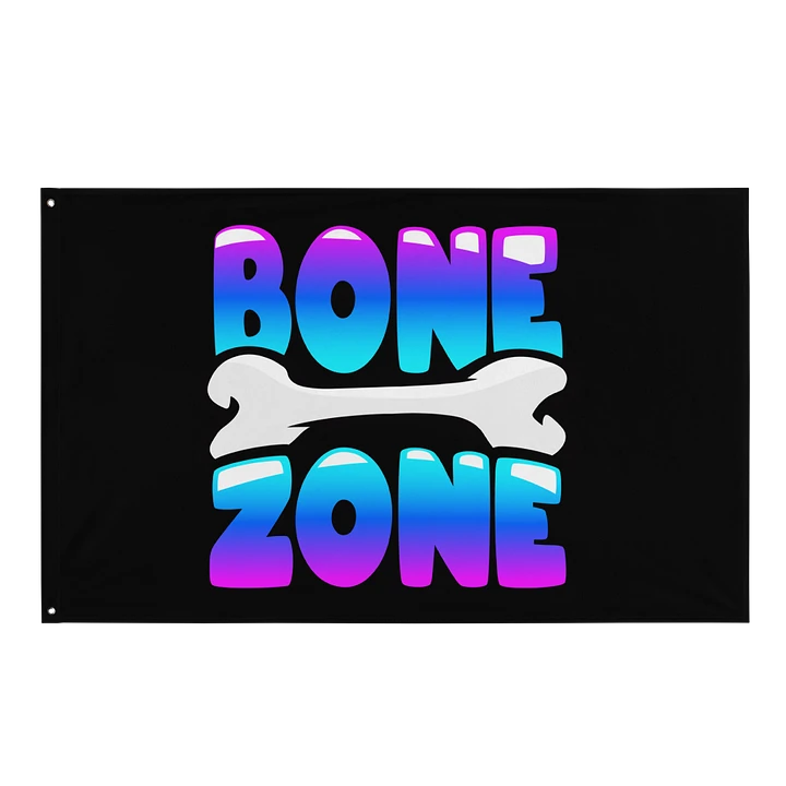 BONE ZONE FLAG (BLACK) product image (1)
