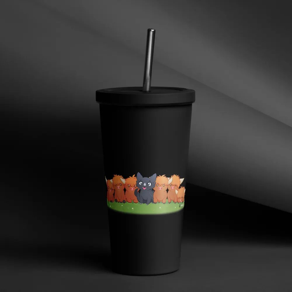 Highland tumbler with straw product image (5)
