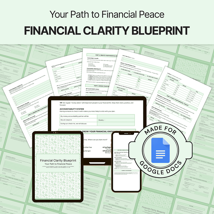 Financial Clarity Blueprint - Google Docs product image (1)
