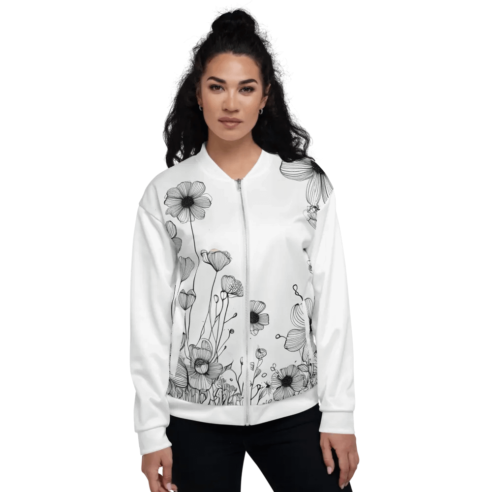 Blossom Breeze All-Over Print Bomber Jacket product image (2)