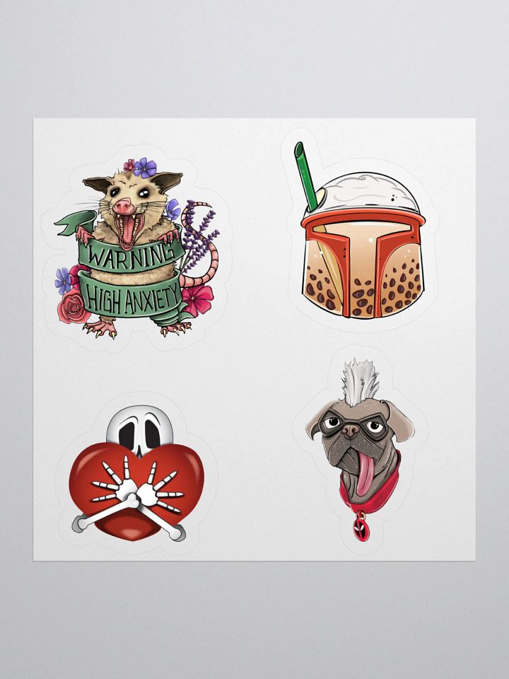 Whimsical Cartoon Stickers Set product image (1)