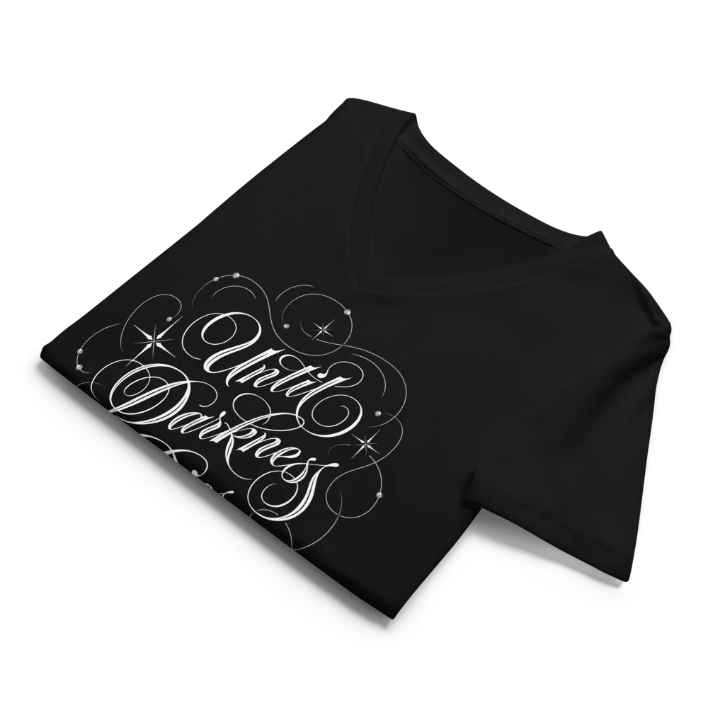 Until Darkness Dies (swirls design) Bella+Canvas Women's Relaxed V-Neck T-Shirt product image (8)