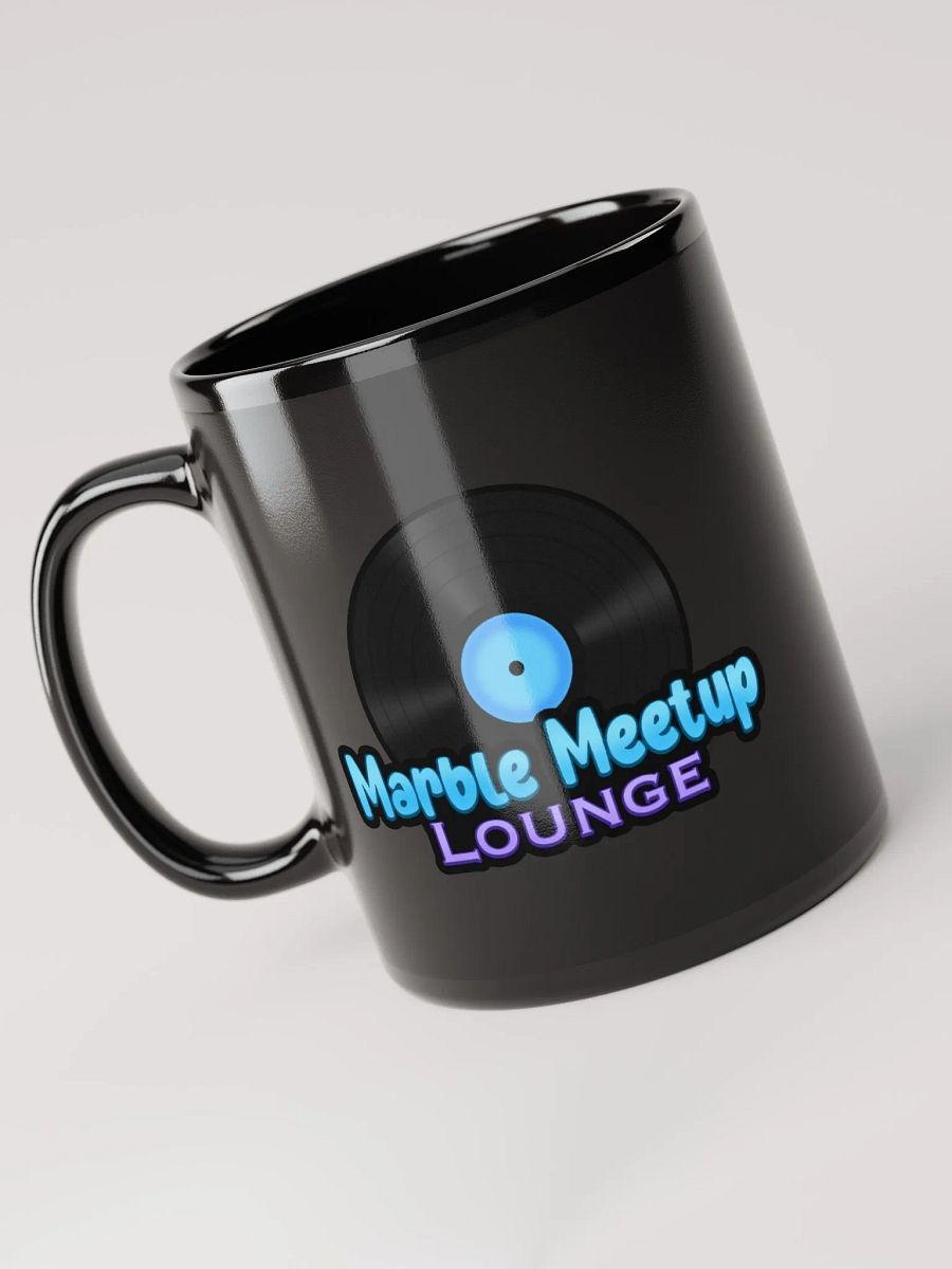 Marble Meetup Lounge Black Glossy Mug product image (5)