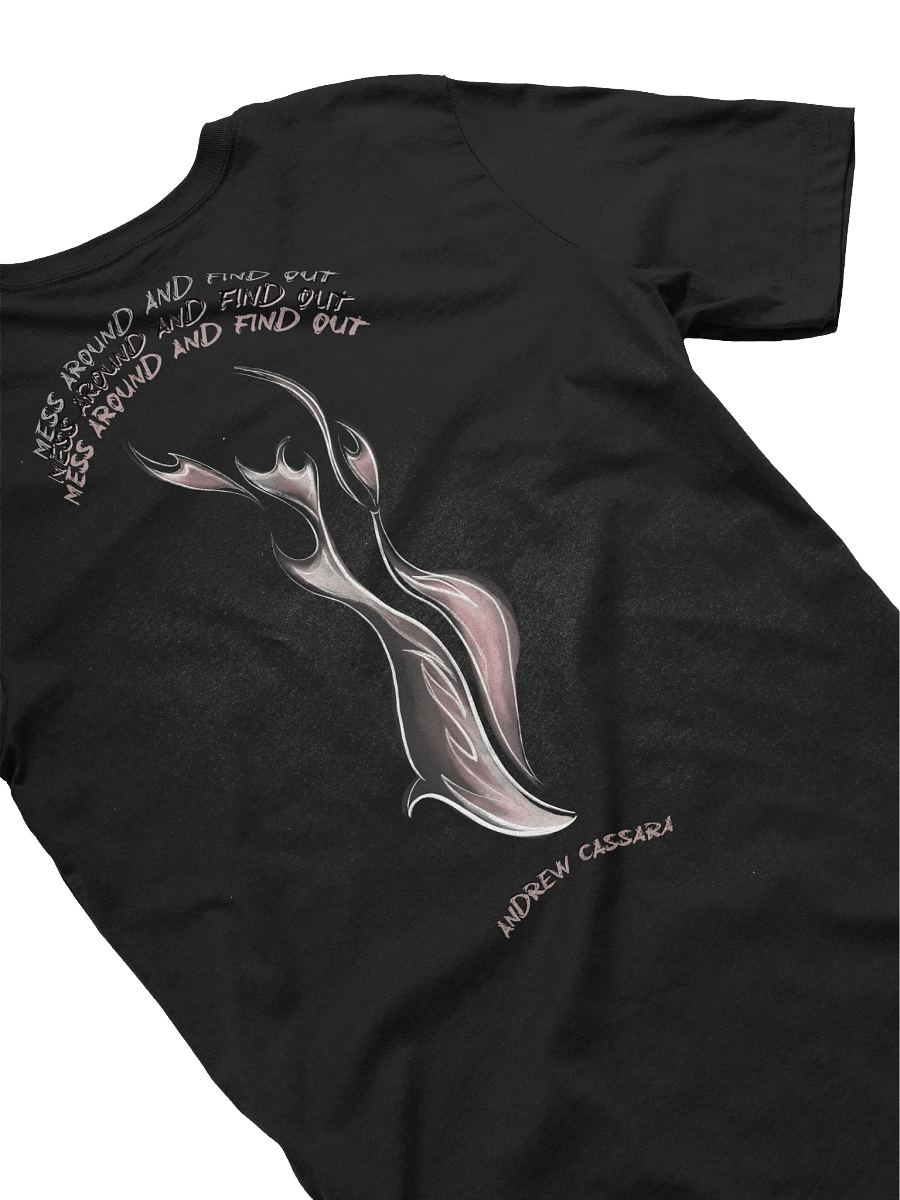MESS AROUND AND FIND OUT ~ FLAME TEE (BLACK) product image (4)