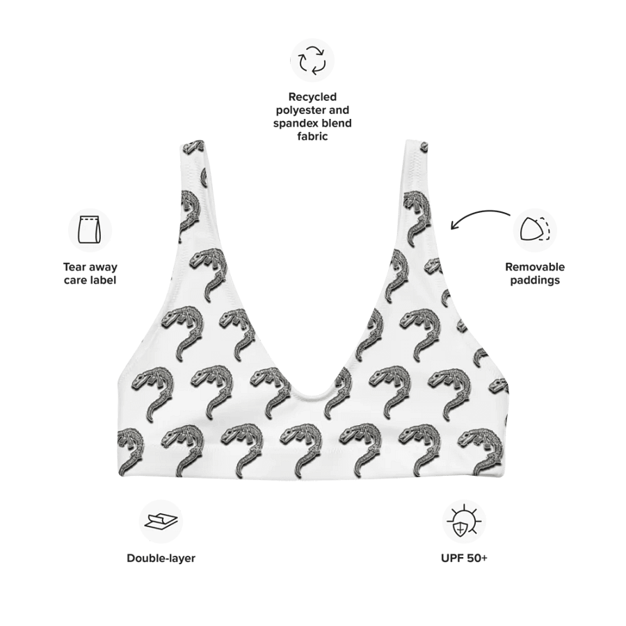 Mosasaur Symmetry Padded Bikini Top product image (9)